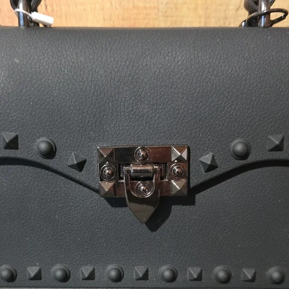 Black Studded Crossbody Bag - Picture 11 of 11